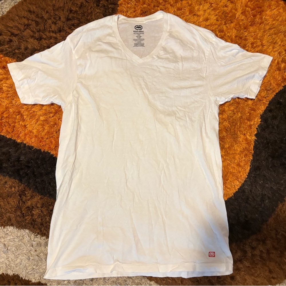 ecko unltd, Men’s, White, V-Neck, T-Shirt